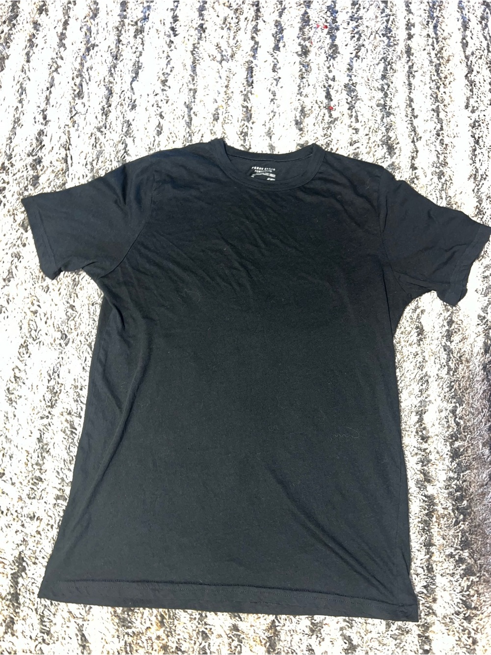 Perry Ellis Black Crew Neck Short Sleeve Tee